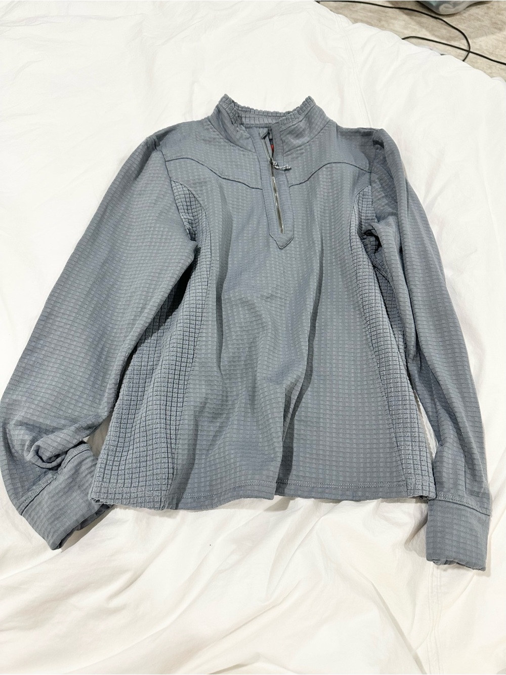 The American Outdoorsman Gray Quarter-Zip Pullover Size Large